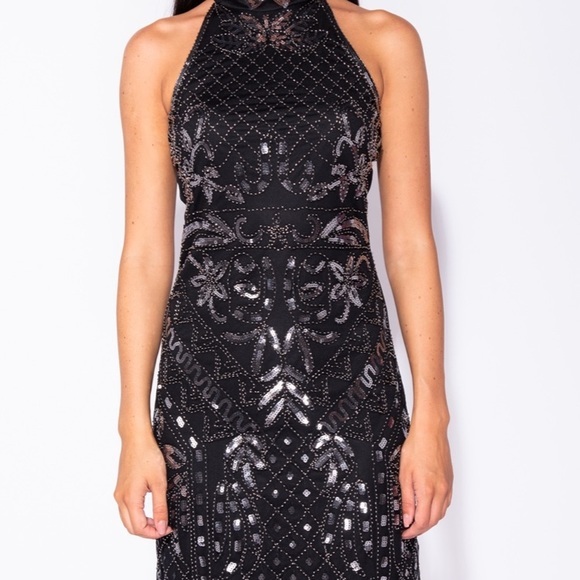 SEQUIN DRESS BLACK VARIOUS SIZES - Picture 6 of 8